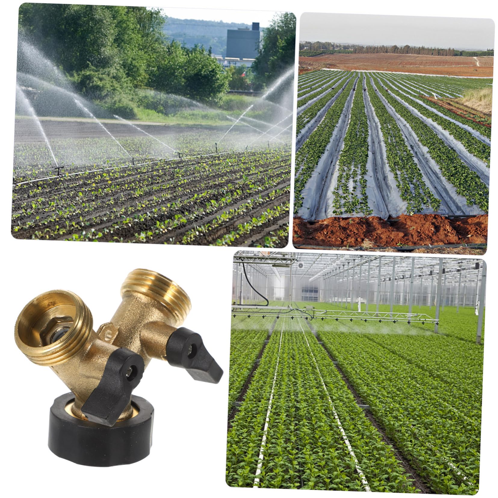 ifundom 2pezzi y Distributore Rubinetto Giardino Connettore Tubo Flessibile Divisore per Rubinetto y Connettore per Tubo Flessibile Doppia Via per Acqua Raccordi Collegamento Rapido per da