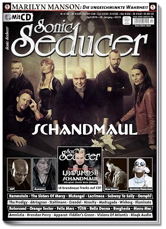 Sonic Seducer 04-2019 + Schandmaul-Titelstory + im Mag: Marilyn Manson, ASP, New Order, Rammstein, Blutengel, CD-Beilage mit 16 Tracks und teils exklusiven Songs von Schandmaul, Lacrimosa u.v.m