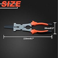 Vista 6 de SPEEDWOX Alicates de soldadura MIG de 9 pulgadas, alicates de núcleo MIG, herramientas de soldadura para raspar salpicaduras, agarrar, dibujar