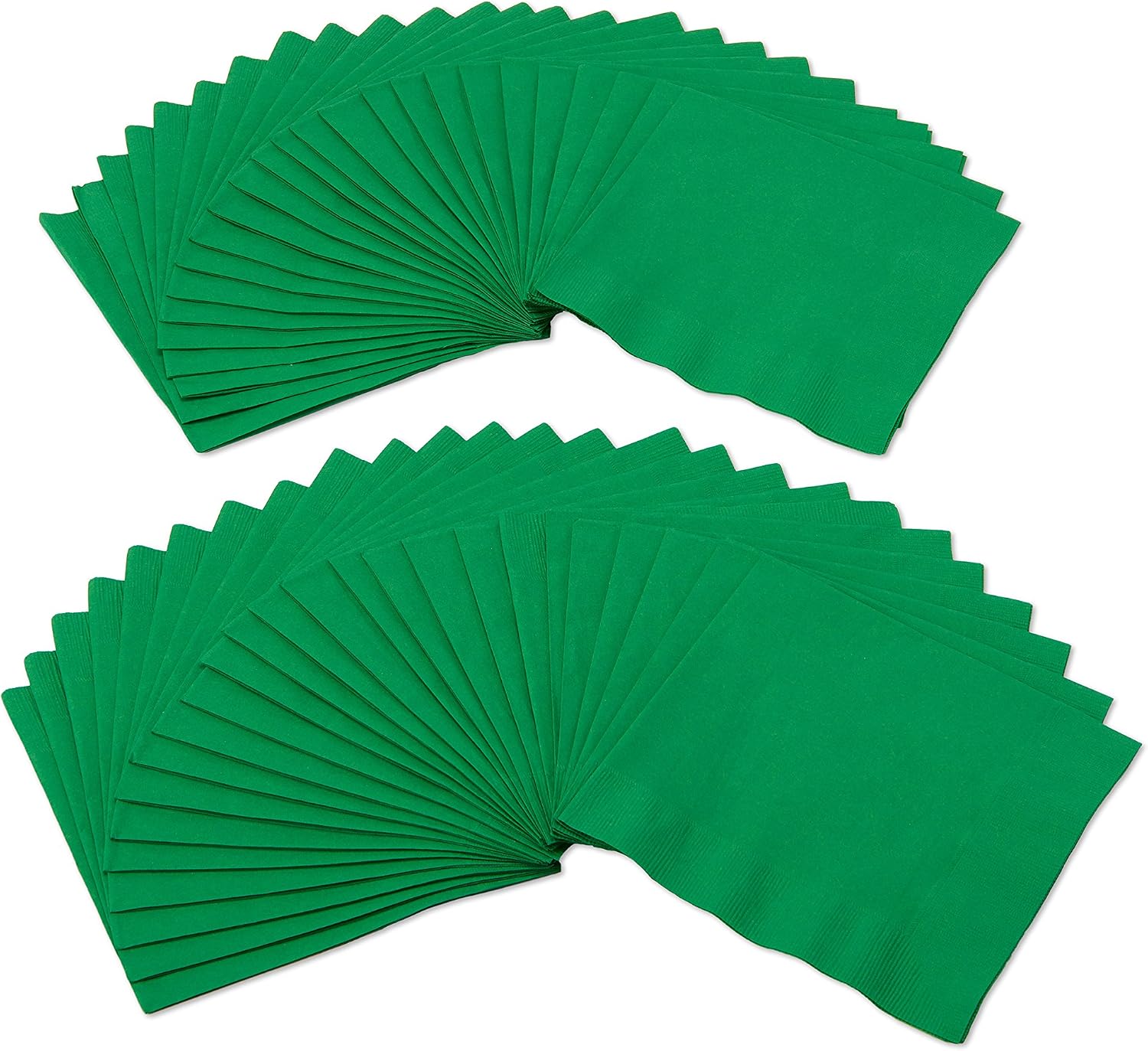 American Greetings Festive Green Lunch Napkins, 50 Count, Party Supplies