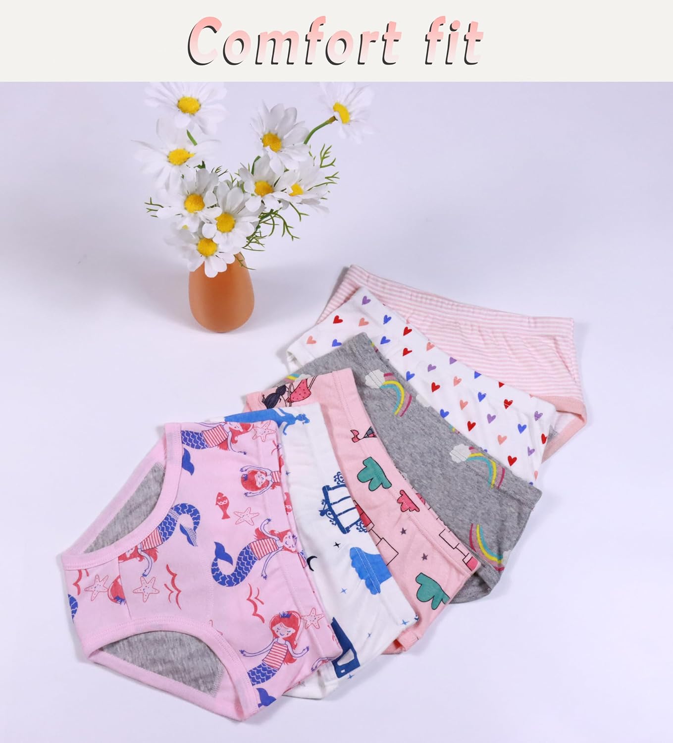 Sladatona Girls Potty Trainer Underwear Toddler Girls Briefs - Image 6