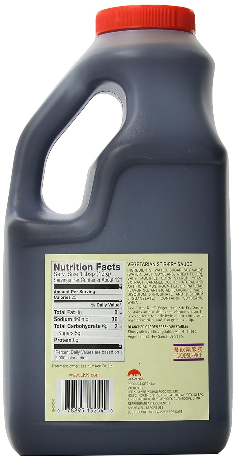 Lee Kum Kee Lkk Vegetarian Stir-Fry Sauce, 5.1 Pound