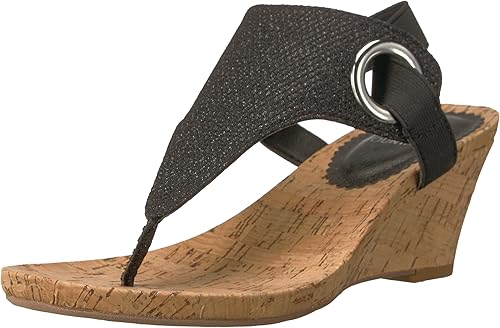 WHITE MOUNTAIN Sandalia de cuña de corcho Aida para mujer