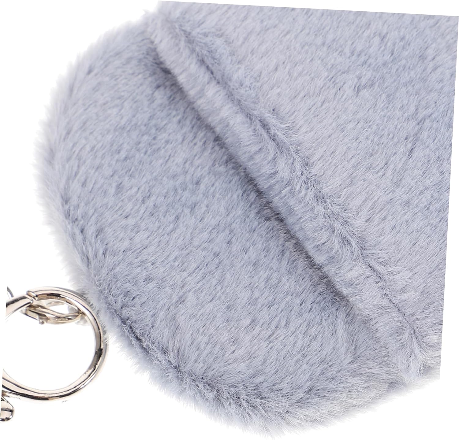 SHOWERORO Adorable Plush Card Sleeve Pendant Visible Id Card Holder for Students and Professionals Gray Lightweight and Wear-resistant for Daily Use and Travel