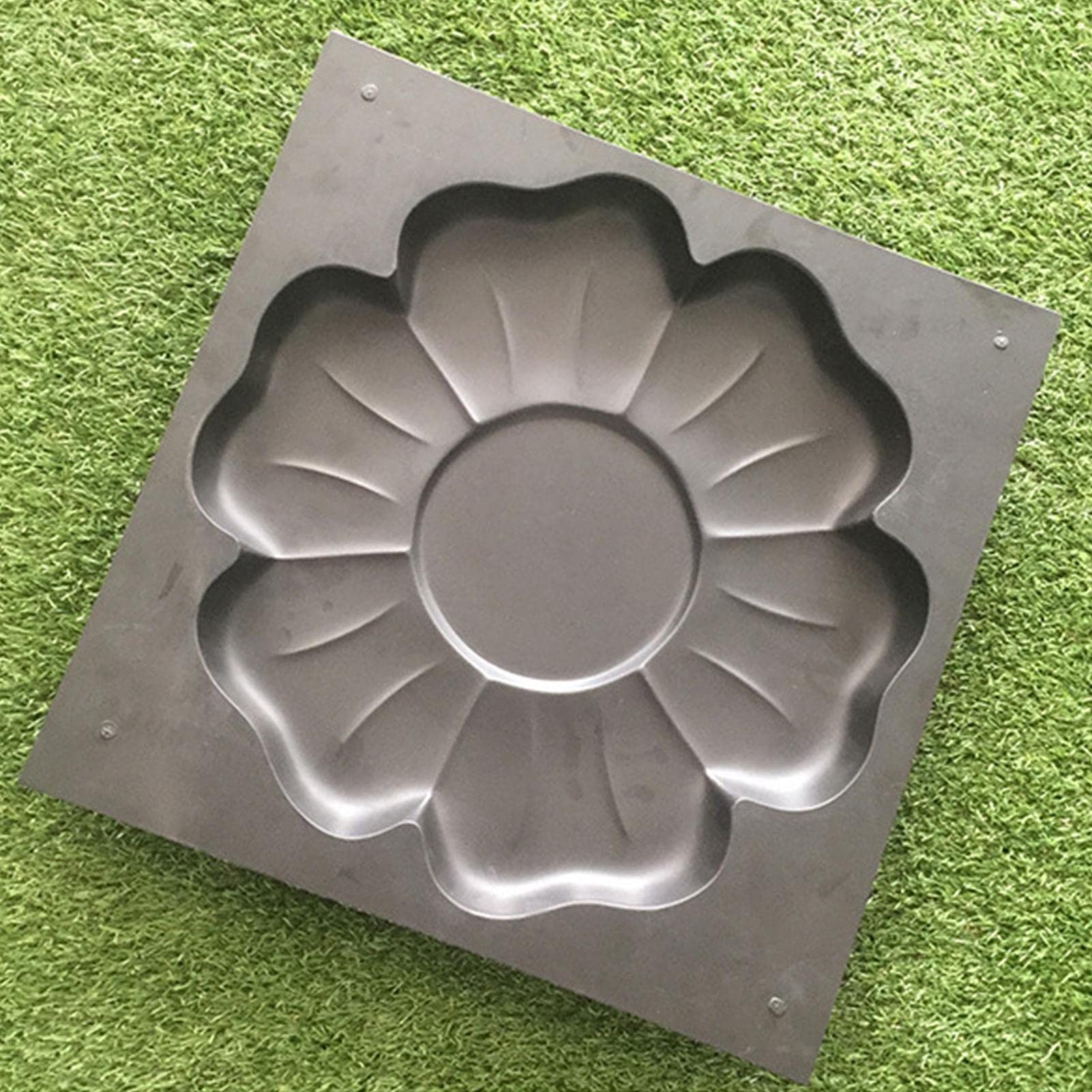Moldes de hormigón | Moldes de Piedra escalonada en Forma de Flor | Pavimentadora de Piedra de moldeo de Piedra Pathmate Reutilizable, Molde de hormigón para césped de jardín de Patio