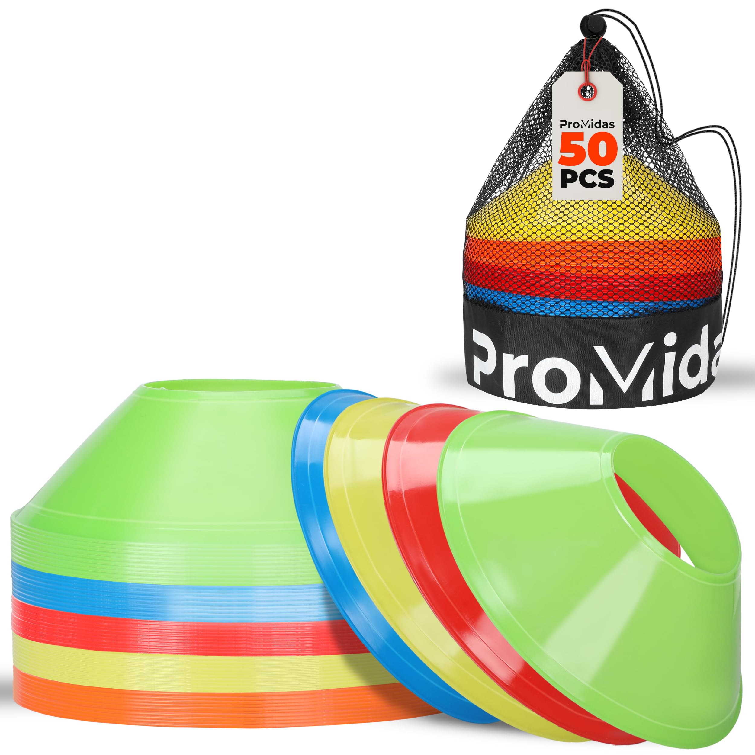 Mini conos para deportes, mejor uso del espacio, viene con correa para el hombro, para ejercicios de entrenamiento de agilidad