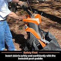 Vista 2 de LawnMaster FD1501 trituradora eléctrica de madera 15 amperios, diámetro de corte de 1.5 pulgadas, reducción máxima 10:1