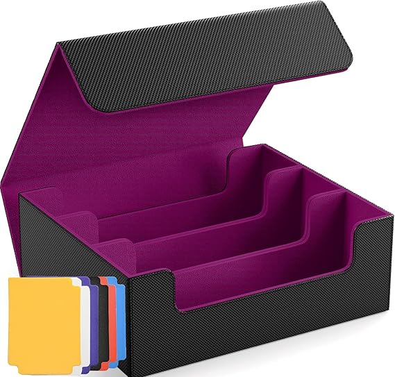 Amazon.com: WUTONMU Trading Card Storage Box for MTG Cards, 1800+ PU ...