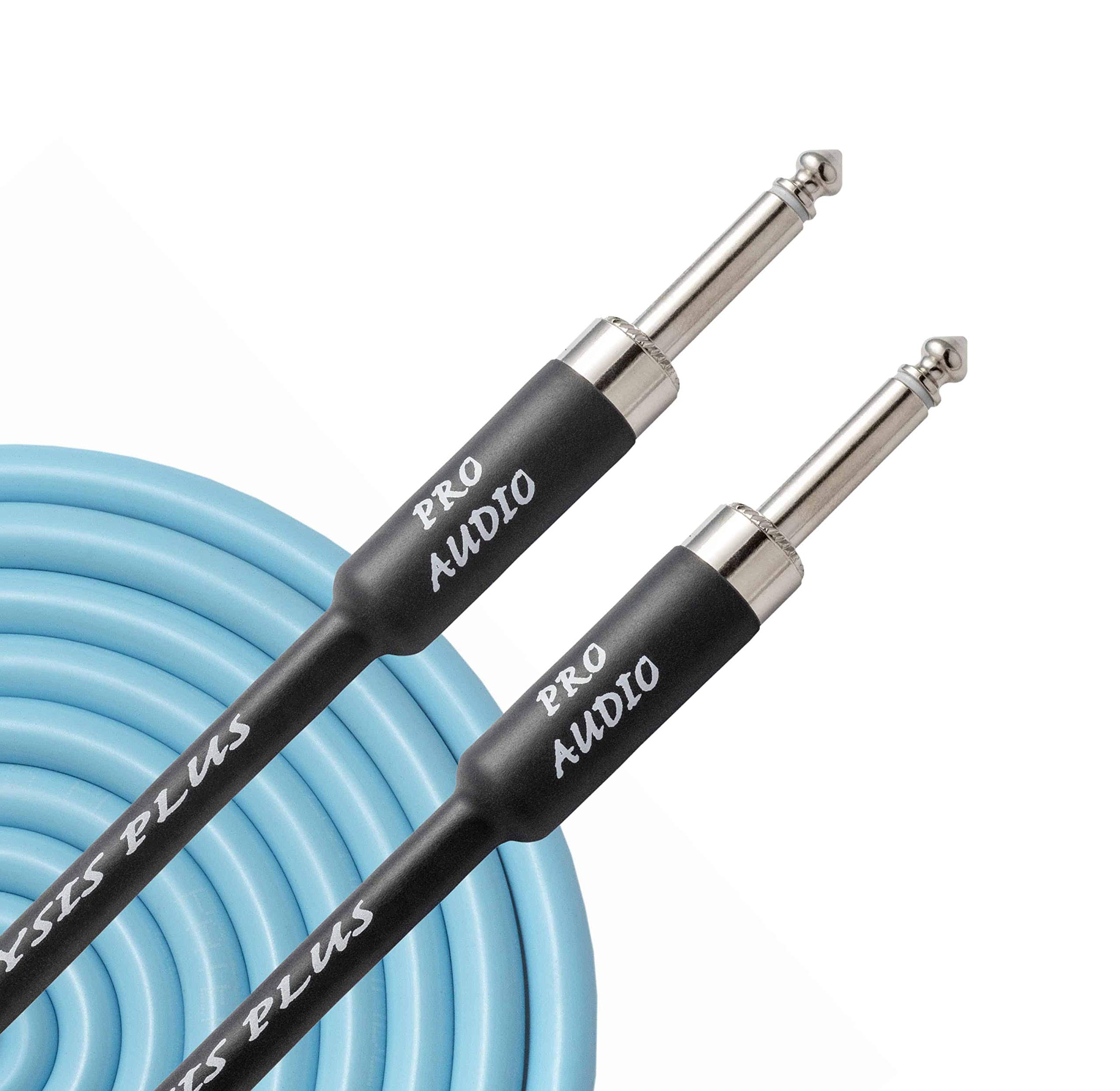 Cable de instrumentos ovalado Analysis Plus ST-ST en gamuza azul 2