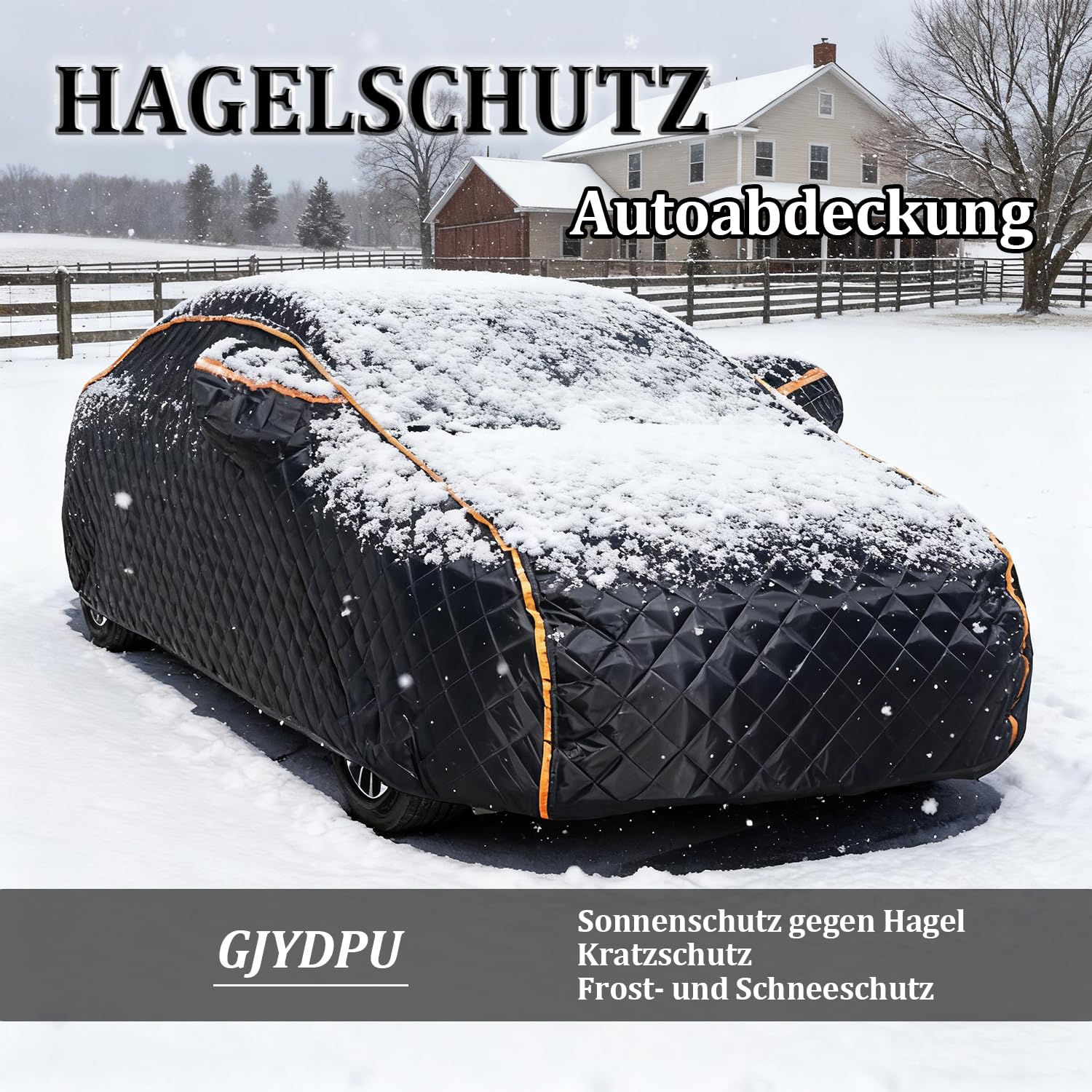 Autoabdeckung Hagelschutz für BMW 5 Series (E34) Hagelschutzplane Auto Schutz vor Schneestürmen, Siebenlagige, Verstärkte Konstruktion mit Winddichten Gurten