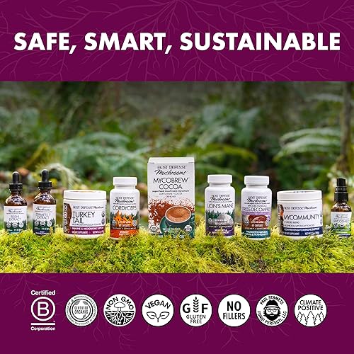 Miniatura 7 de Host Defense Extracto de cola de pavo  Suplemento de apoyo para la salud digestiva y la respuesta inmune  Suplemento de hongos para el microbioma