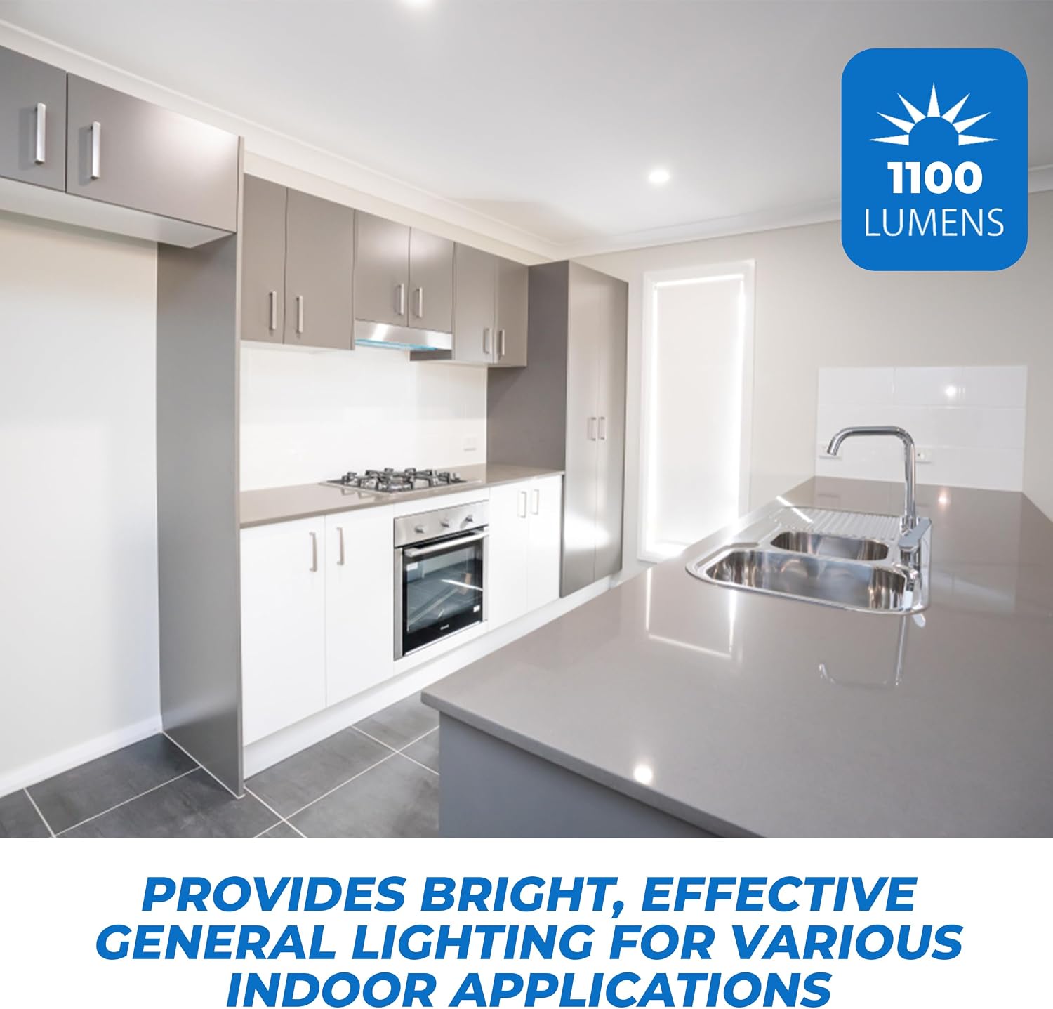 5/6 Inch LED Recessed Downlight, Retrofit Can Light (4-Pack) E26 Bulb Screw On Quick Connect 14W (90W Equiv.) 1100 Lumens Dimmable 120° Wide Wet Rated Energy Star Smooth Trim 50,000 Hours