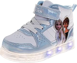 Disney Princess Moana Minnie Frozen Stitch Girls Hightop Light Up Shoe