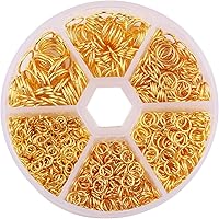 Vista 13 de 300 anillos de acero inoxidable 304 de calibre 18 de 0.394 in para suministros de fabricación de joyas