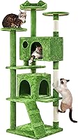 Vista 29 de Yaheetech Árbol para gatos de varios niveles para gatos grandes, con cómodos condominios para gatos