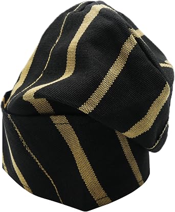 Handmade Yoruba ASO-Oke Cap for Men, Traditional Nigerian Hat for Agbada, Kaftan, Dashiki & Weddings