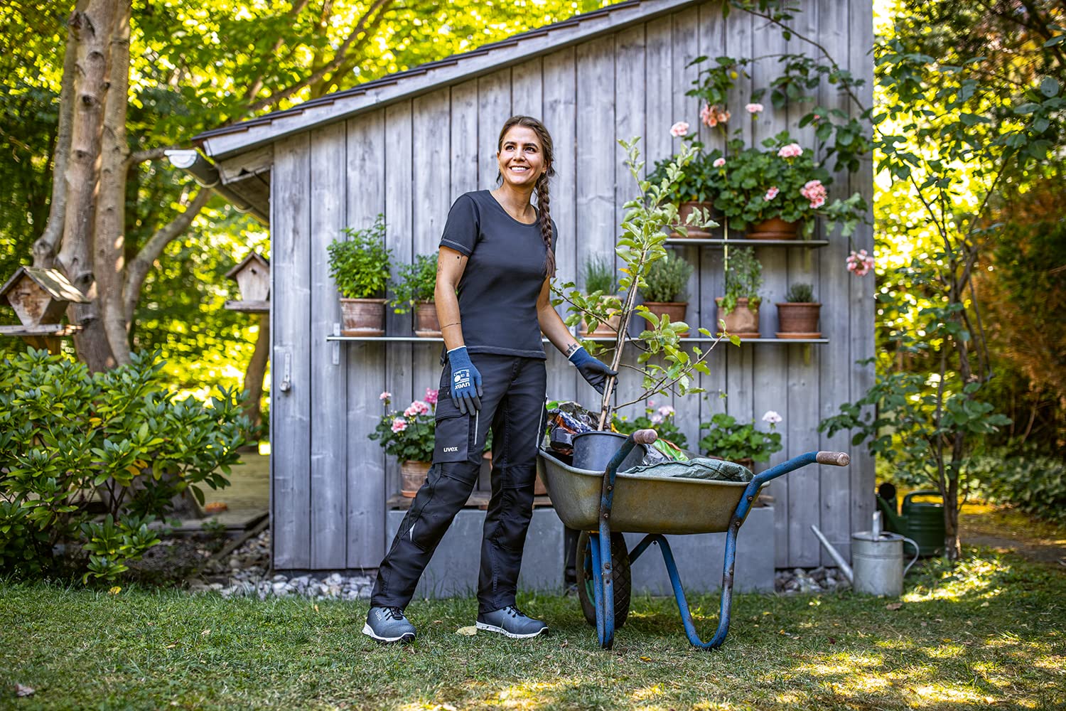 Uvex Tune-up Lange Damen-Arbeitshose - Lange Cargo-Hose mit Knietaschen