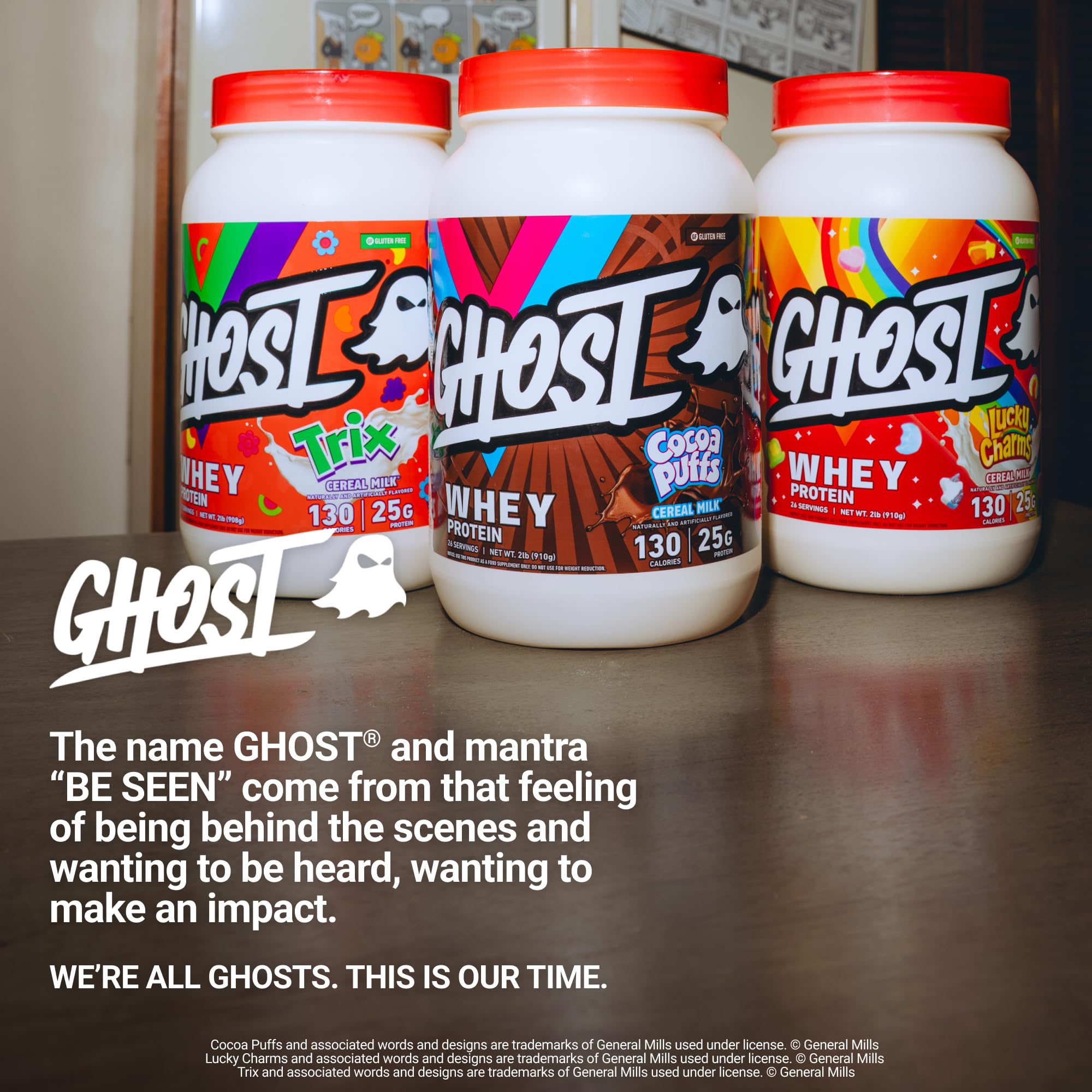 GHOST Whey Protein Powder, Trix Cereal Milk - 2LB, 25G of Protein — Amazon image 6