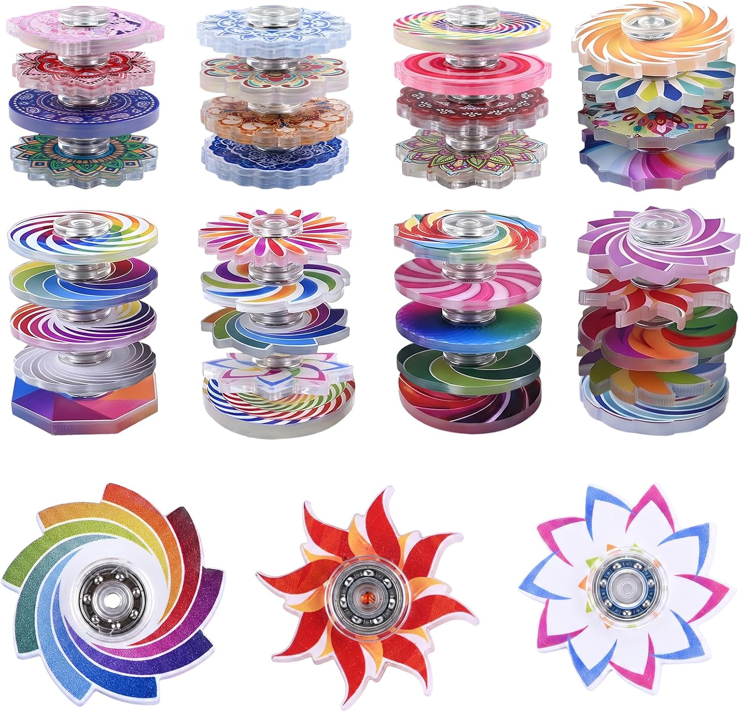 36PCS Mini Toys Bulk for Goodie Bags, Mini Pinata Filler Fidgets Toys Bulk, Small Fidget Spinners for Kids Classroom Prizes