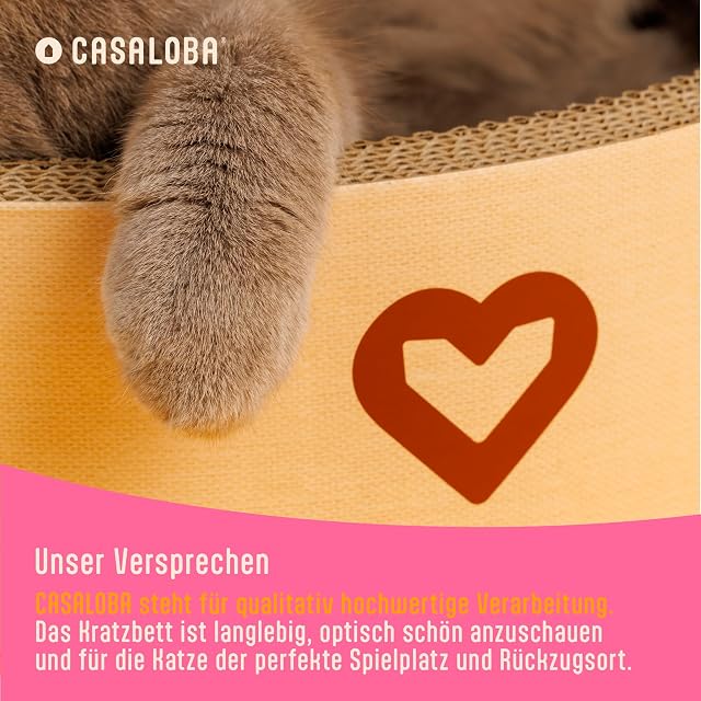 Foto 6 de 6 de CASALOBA Cesta para gatos para dormir, rascar y jugar