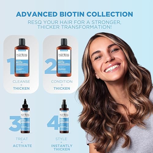 Miniatura 10 de Petal Fresh Hair ResQ Advanced Biotin Champú y acondicionador para un cabello notablemente delgado, fortalece y da volumen, vegano y libre de