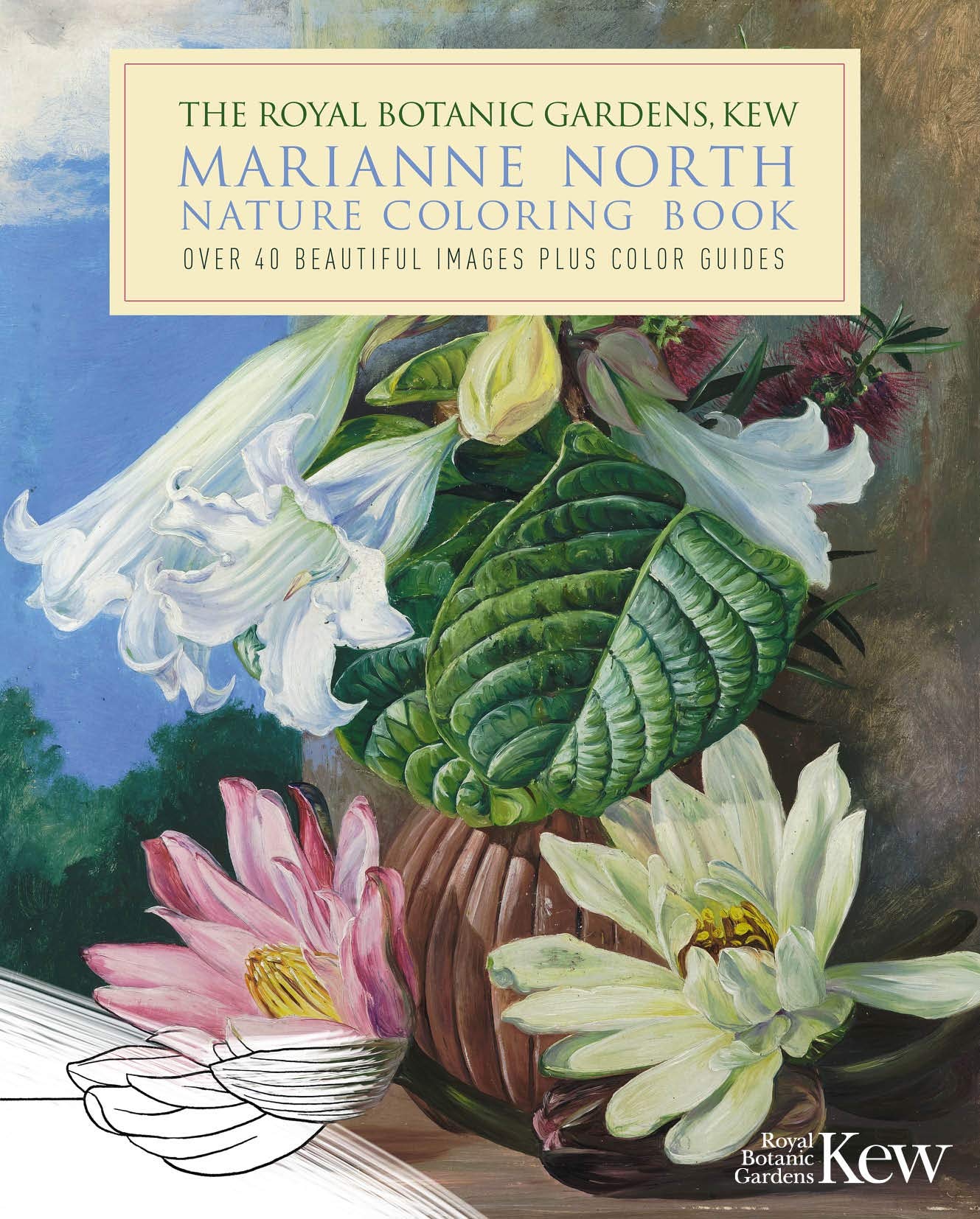 The Royal Botanic Gardens, Kew Marianne North Nature Coloring Book: Over 40 Beautiful Images Plus Color Guides Paperback – Coloring Book, 15 November 2021
