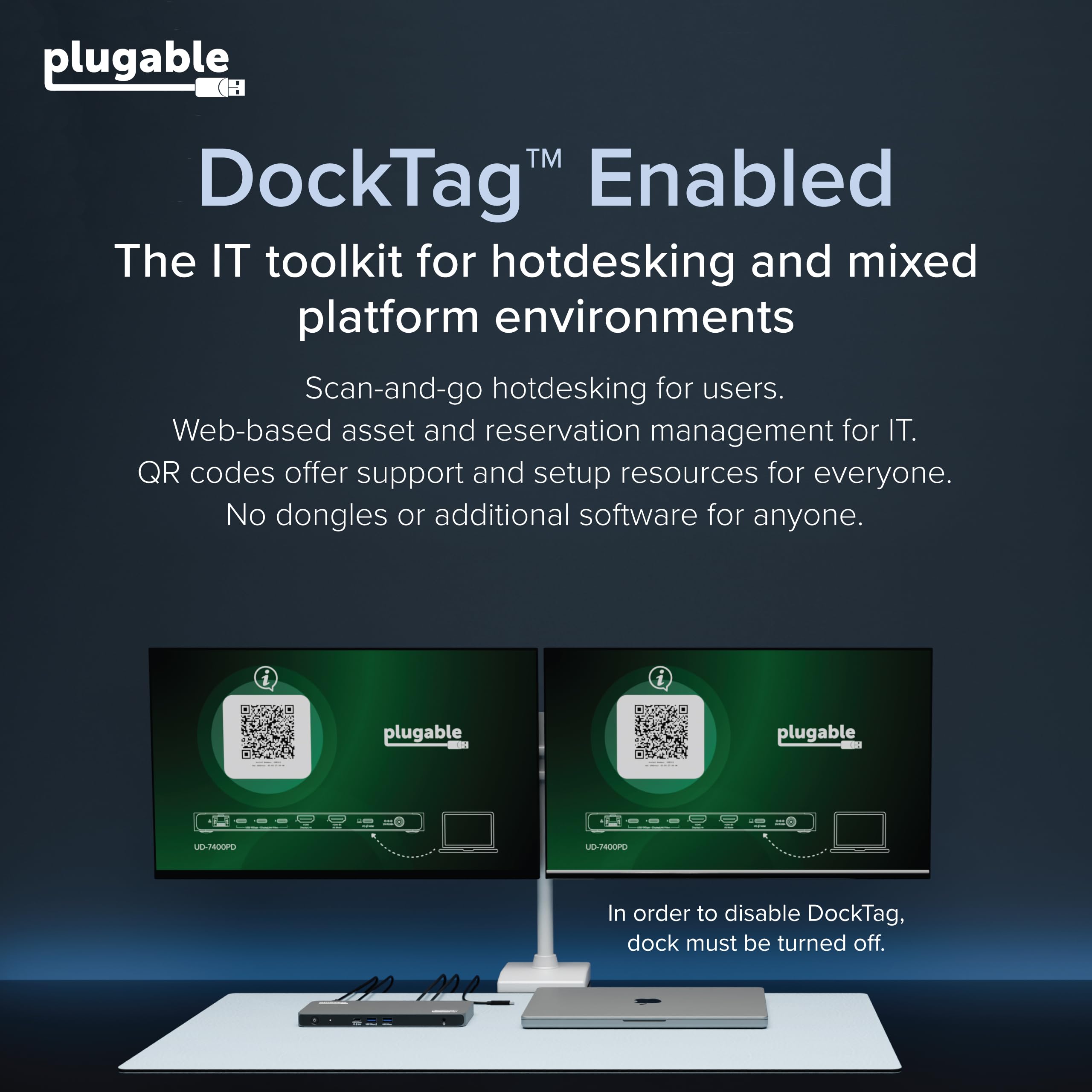 Plugable Station d'accueil USB C 5 moniteurs, station d'accueil DisplayLink 140 W connecte jusqu'à cinq écrans 4K pour ordinateurs portables MacBook Windows Thunderbolt 4, 2 ports HDMI, 3 ports USB C
