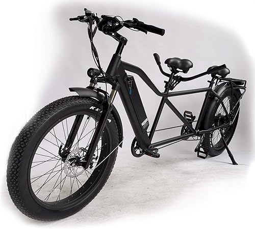 Bicicleta tándem eléctrica Fat Tire Aventura de doble jinete con estabilidad mejorada Mobility4less