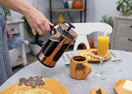 Miniatura 5 de Nat &amp; Jules - Tazas de café de cerámica con forma de calabaza de 12 onzas perfectas para Halloween, Acción de Gracias y colecciones de cocina y