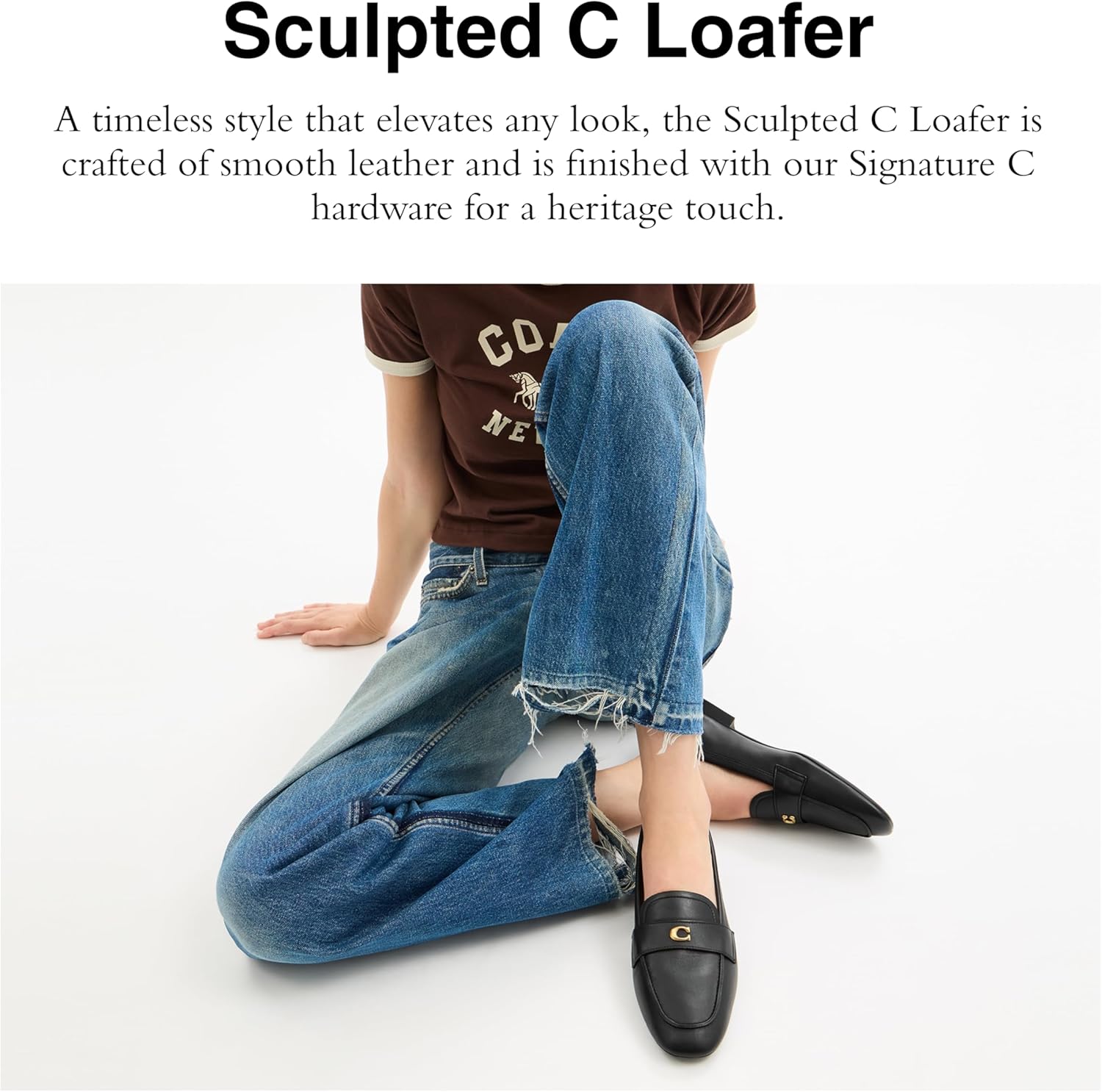 Coach Womens Sculpted C Loafer - Image 2