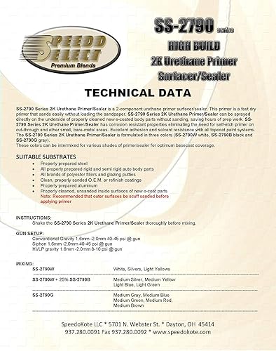 Miniatura 2 de SS-2790A Activador para Speedokote High Build Primer Surfacer Sealer Sealer Quart