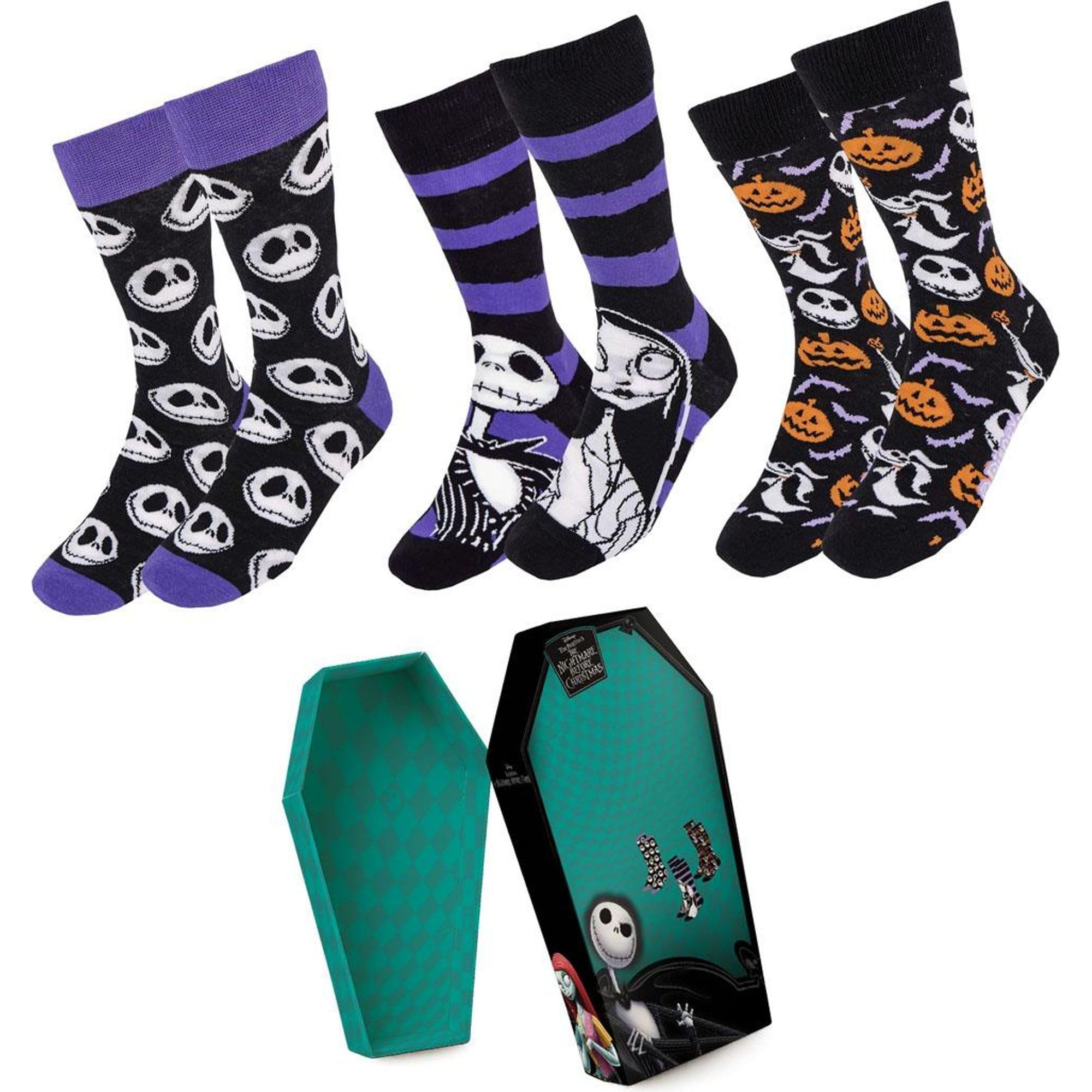 CERDÁ LIFE'S LITTLE MOMENTS Pack Calcetines 3 Piezas Nightmare Before Christmas Socks, Multicoloured, 36-43