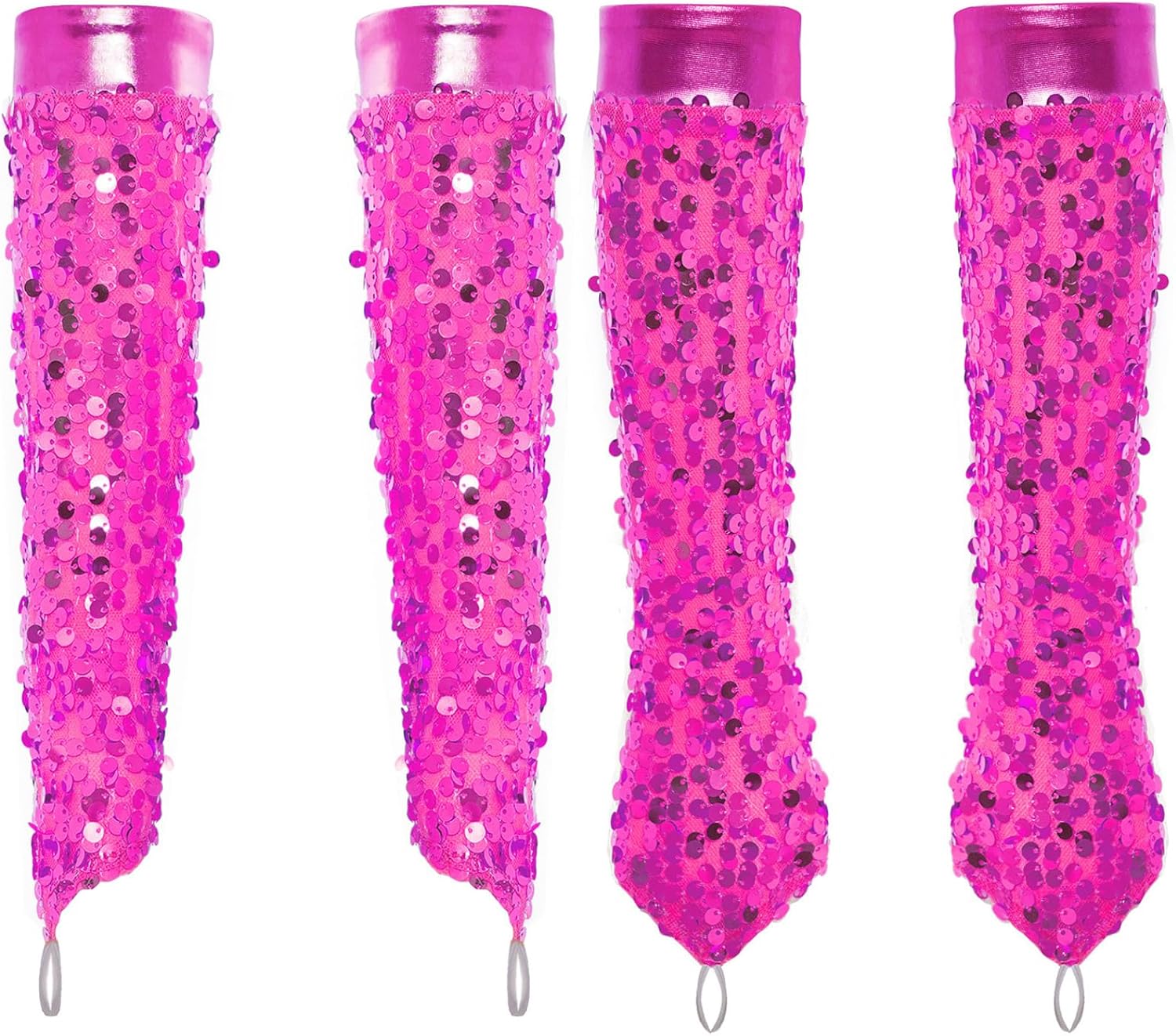 JEYPINMI Rave Party Accessories for Girls Sequins Fingerless Gloves Wedding Evening Prom Jazz Dance Performances Costume