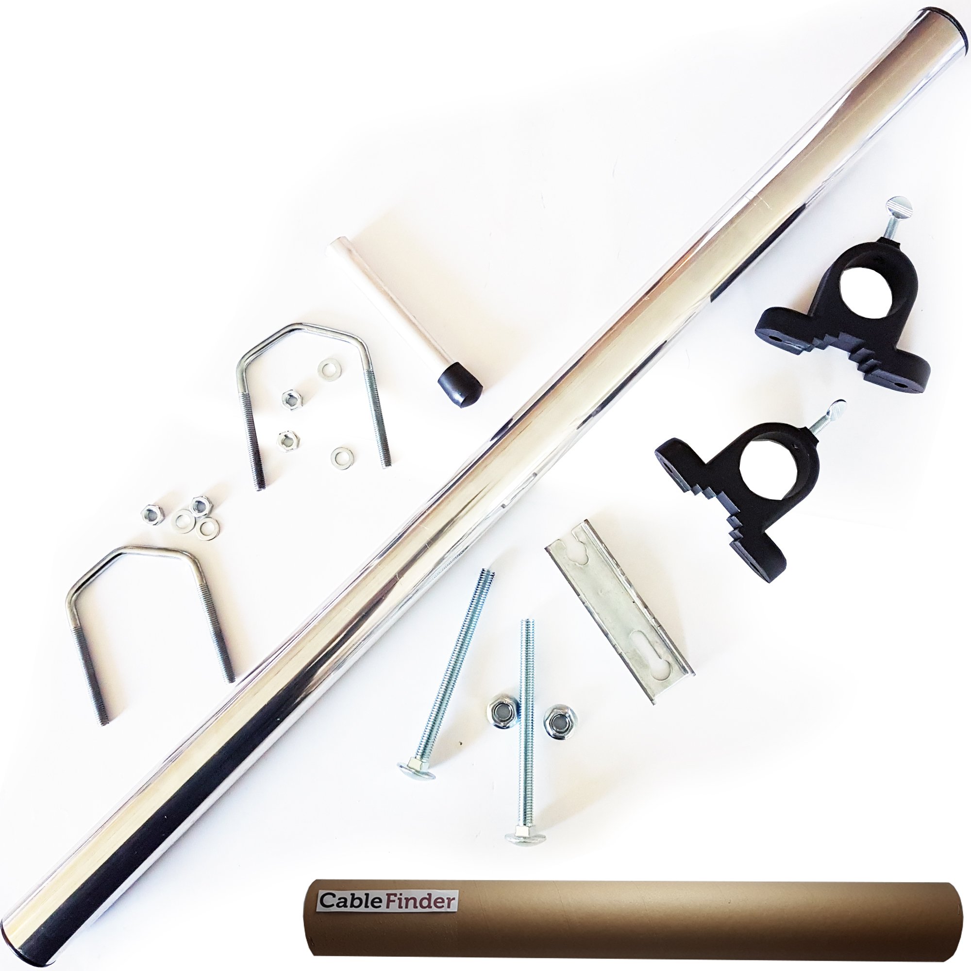 Parabola satellitare/Antenna Mast Pole Portatile/Staffa Ruotino Kit/Set – /Camper/Caravan/Camping/Travel – Sky/Freesat