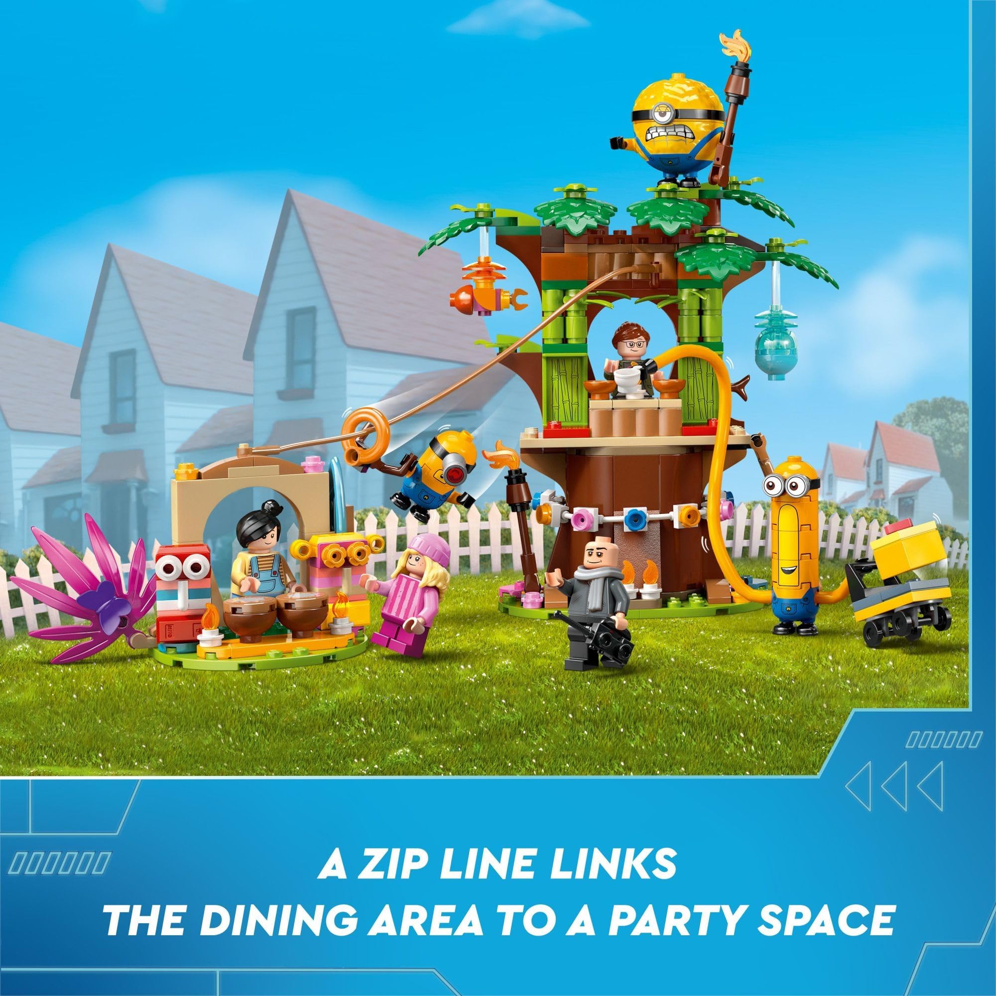 Despicable Me 4 Minions and Gru's Family Mansion, Minions Toy House and Tree Playset from Movie, Fun Despicable Me Toy, Creative Gift for Boys and Girls Aged 8 and Up, 75583