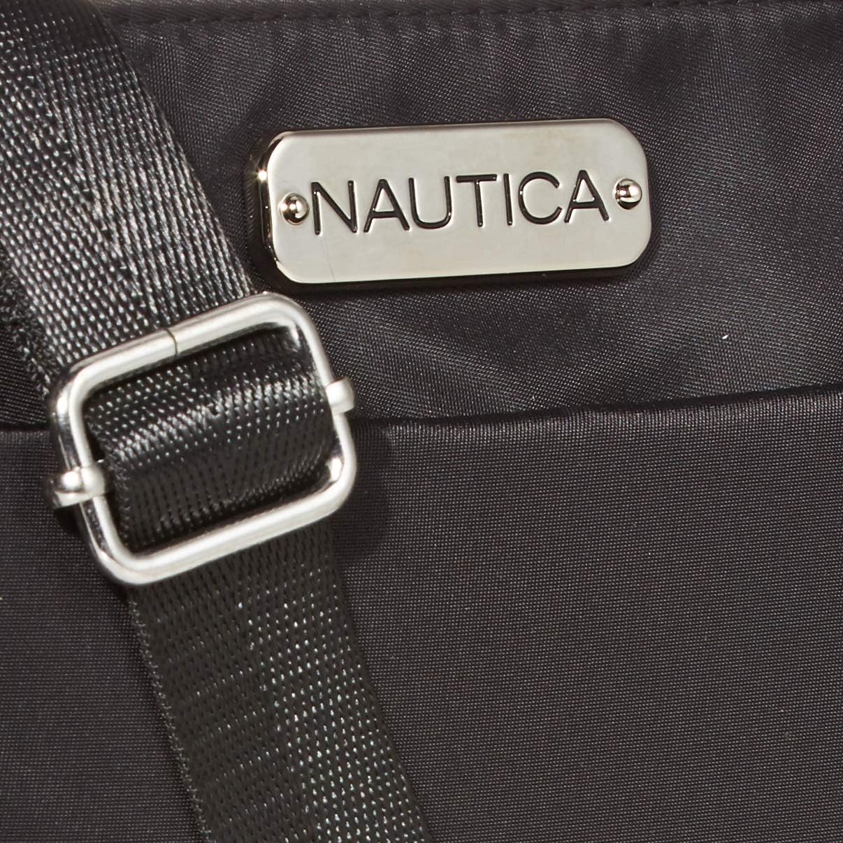 Nautica womens Diver Nylon Small Crossbody Bag Purse With Adjustable Shoulder Strap Cross Body, Black, One Size US: Handbags: 