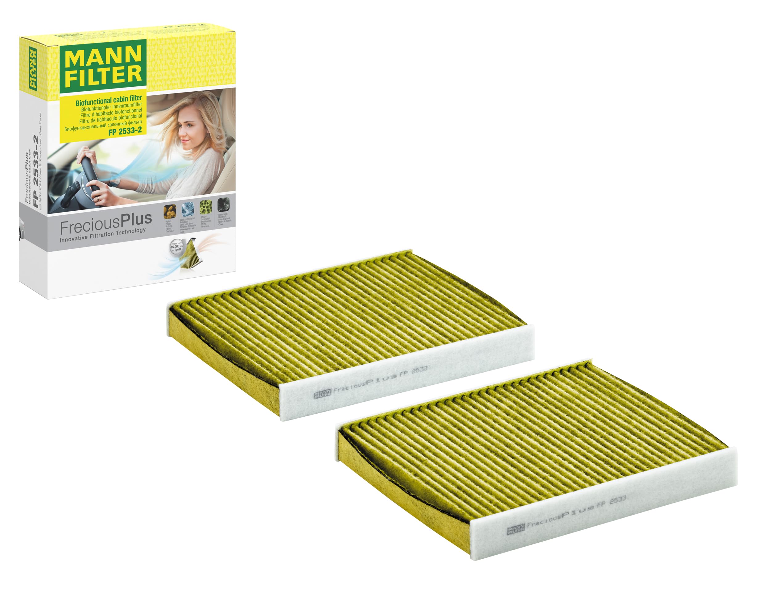 4x ✅Fits MANN FP 2533-2 CABIN AIR FILTER  ⭐UK Seller⭐