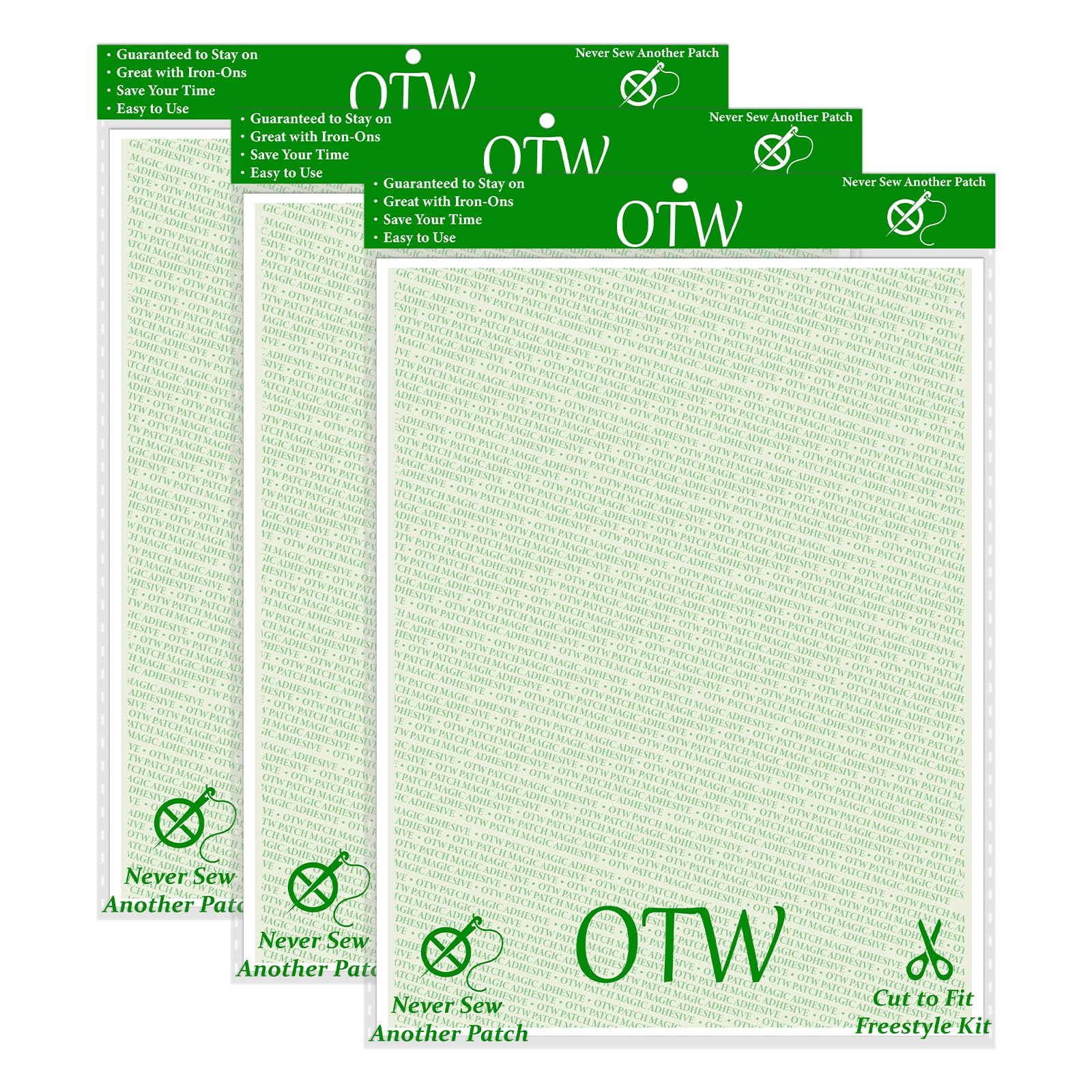 Patch Magic Adhesive, Peel and Stick Adhesive Kit, Washable, No Residue for Girl Scout Badges, Patches, Fabric and DIY Crafts, No Ironing or Sewing,