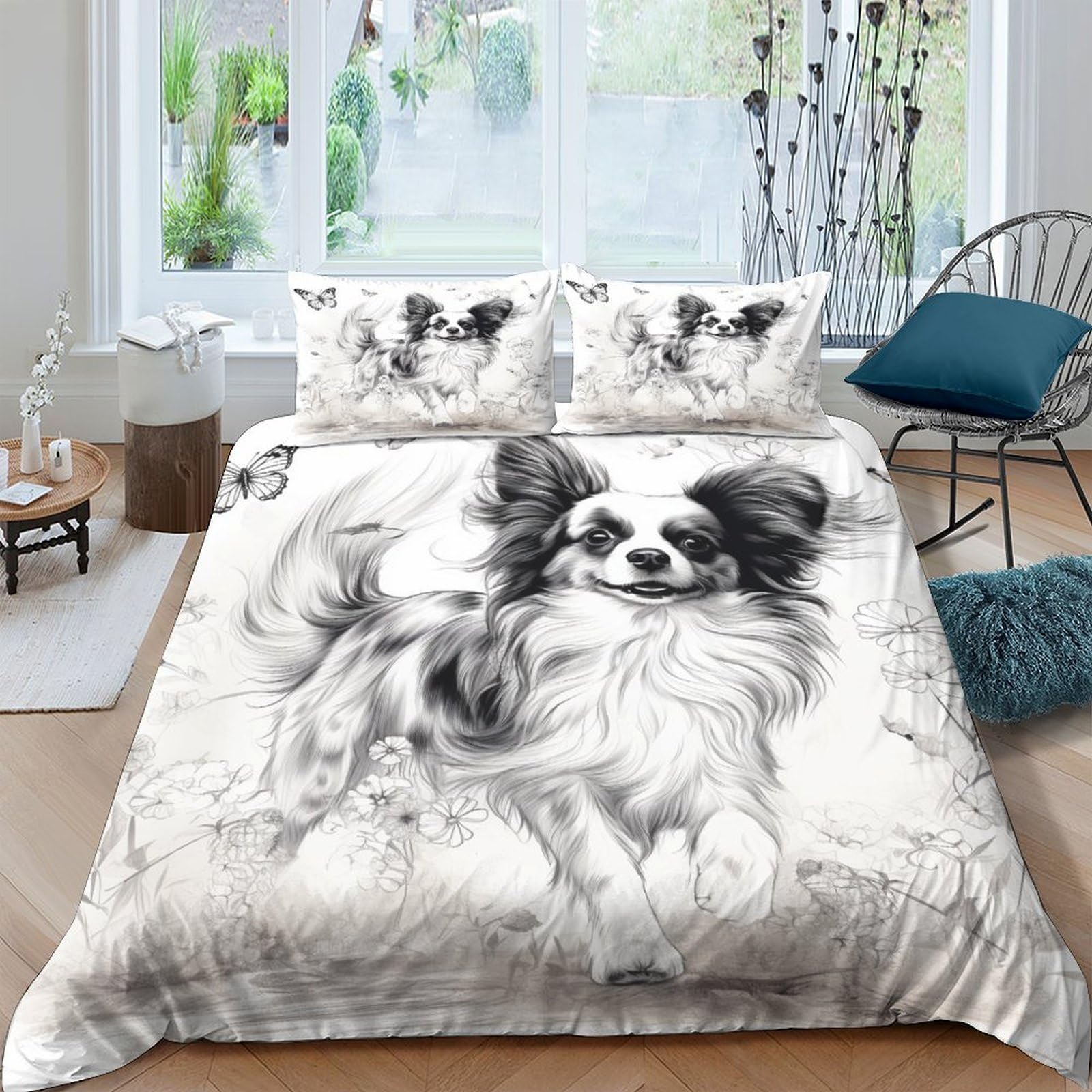 Housse de couette lit double chien 3D pour transformer l'ambiance de votre chambre