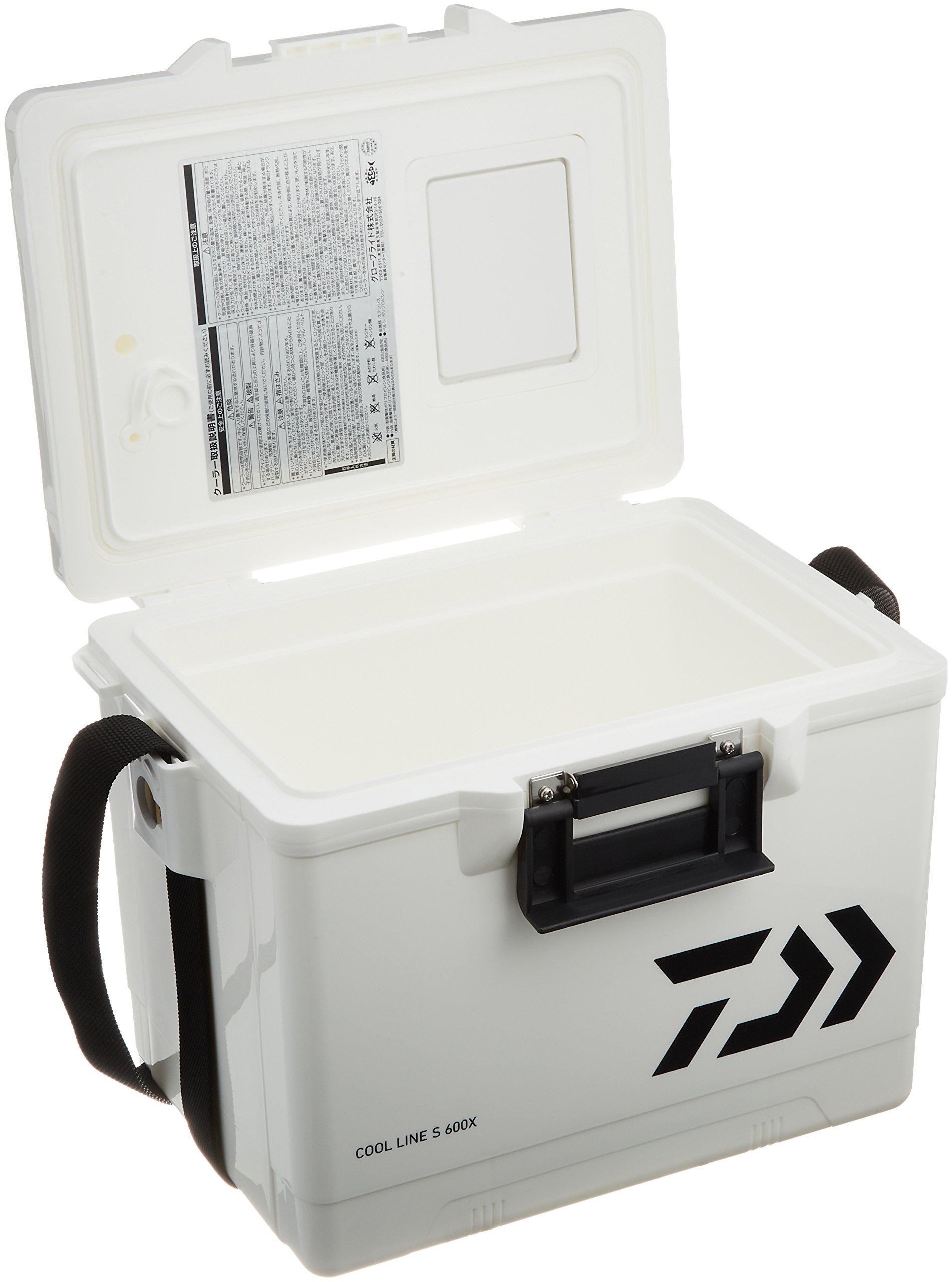 Daiwa S600X Coolline Cooler Box, White, Fishing, Small, 1.3 gal (6