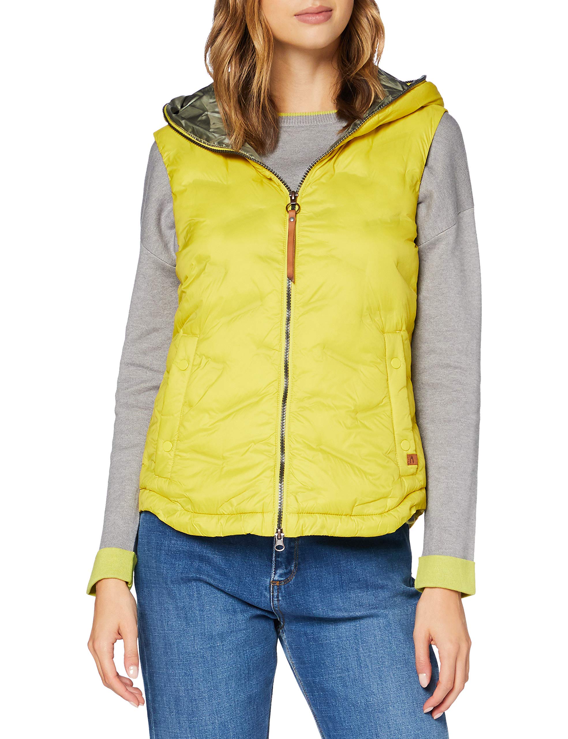 Chaqueta camel active de mujer en tejido resistente con bolsillos funcionales 6