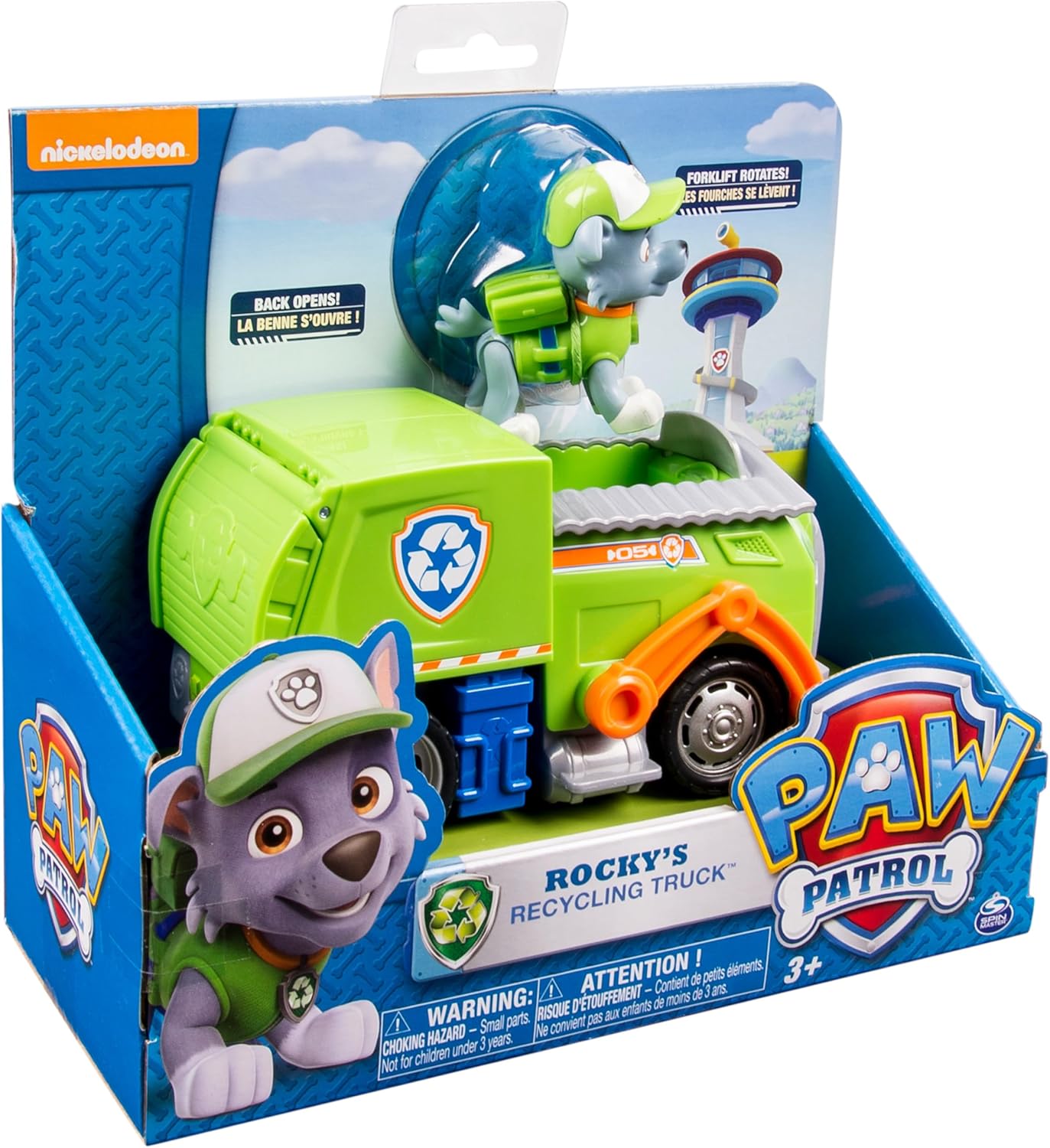 Paw Patrol Rocky's Recycling Truck, Vehicle and Figure