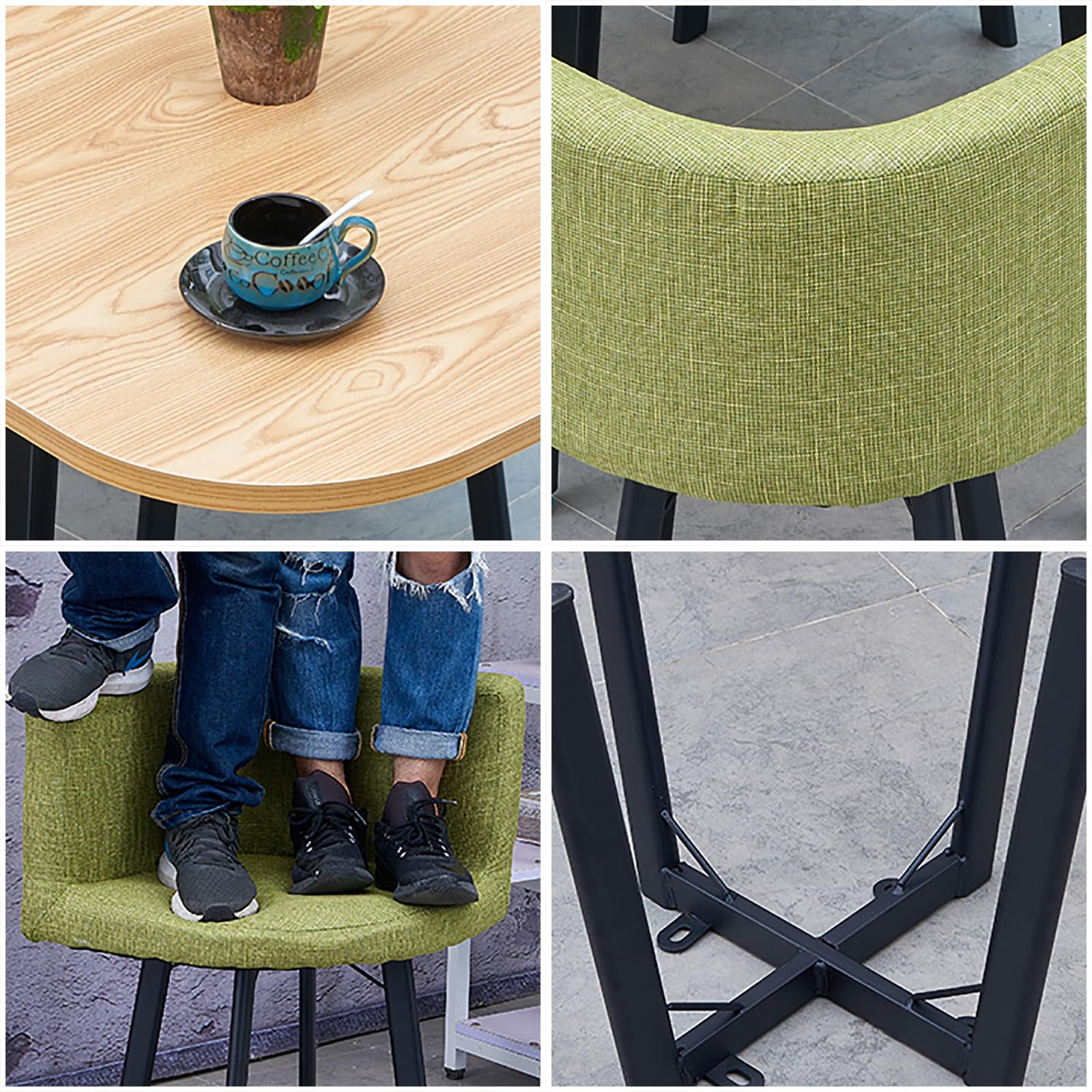 Amazon｜丸型ダイニングセット 食卓セット 幅80cm 4人用 ダイニング