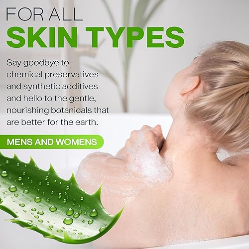 Miniatura 4 de Gel de ducha orgánico no tóxico para mujeres, hombres y niños: gel de ducha orgánico no tóxico hidratante para piel sensible, ingredientes veganos