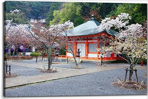 Kurama Japón - Lienzo decorativo para pared, cuadros para dormitorio, decoración de pared sobre la cama, sala de estar, decoración de pared, baño,
