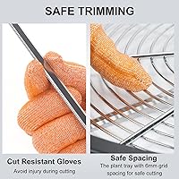 Vista 4 de MELONFARM 16-Inch Bud Leaf Bowl Trimmer Twisted Spin Cut for Hydroponic Plant with Sharp Stainless Steel Blades + 2ft 8L Dry Rack