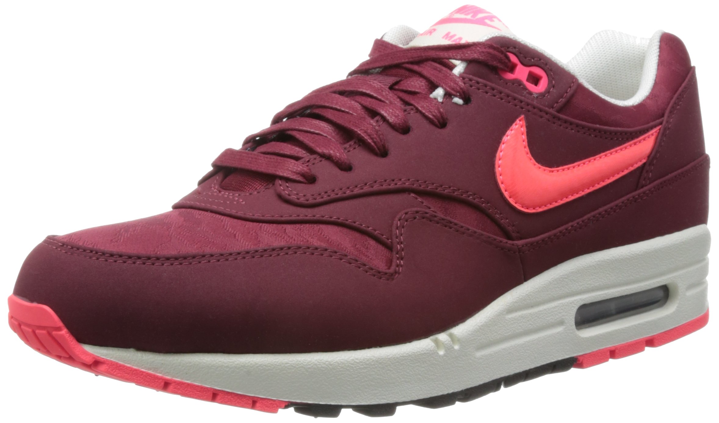 Nike Air Max 1 PRM Team RED Black SAIL Atomic RED Men's Running Shoes 512033-660