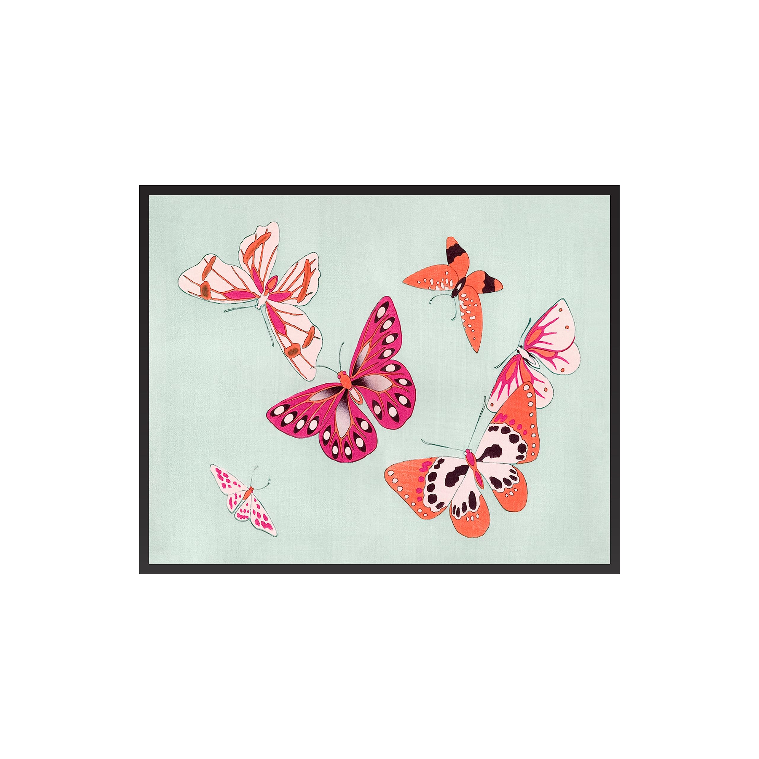 Poster Master Vintage Illustration Poster - Retro Insect Print - 8x10 UNFRAMED Wall Art - Gift for Artist, Friend - Colorful Butterflies, Moths, Eclectic, Beautiful - Wall Decor for Bedroom, Office