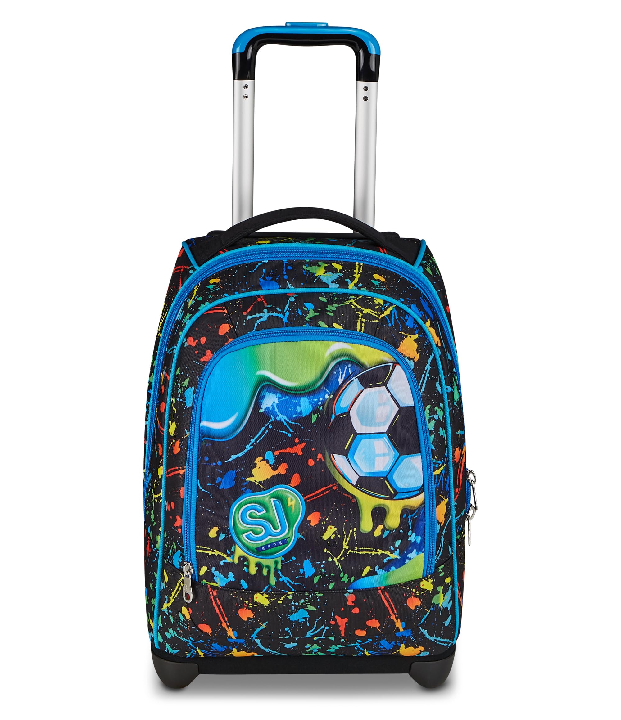 SJ GANG STYLE JAM GANG Big Trolley, 30 L, Doppio Scomparto, Spallacci a scomparsa, Doppio uso, Tasca frontale, Scuola elementare, Jet Black, Bambini, blu