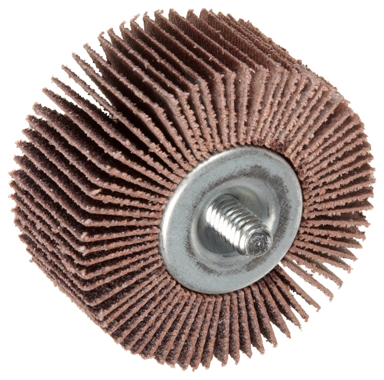 Norton Metalite R265 Abrasive Flap Wheel, Threaded Shank, Aluminum Oxide, 1-5/8